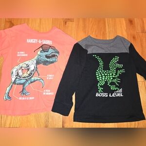 2 Children's Place size 4T dinosaur 🦕 shirts